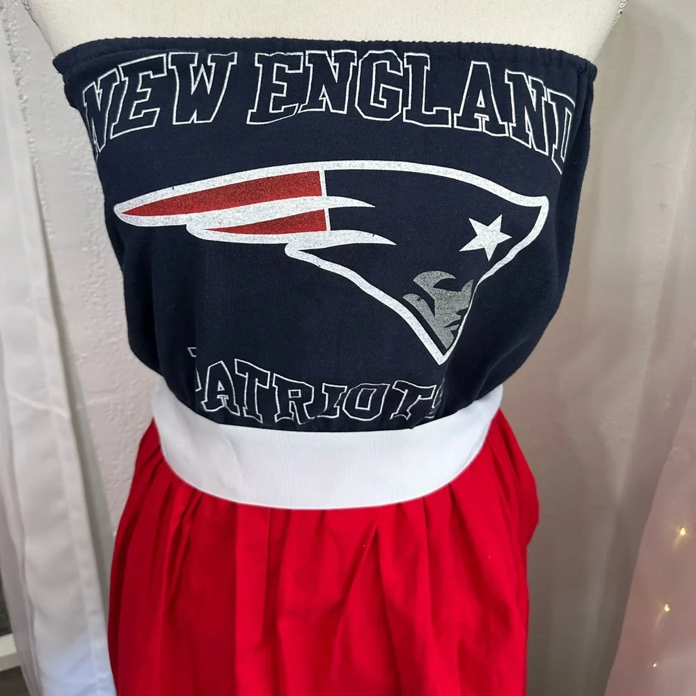❤️💙 NFL New England Patriots tube top dress size Small - Picture 3 of 8